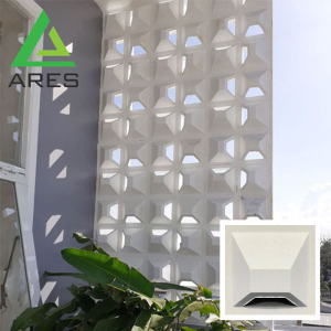 Gạch Bông Gió Trắng ACB 12 - Hình Bánh Ú Chắn Mưa