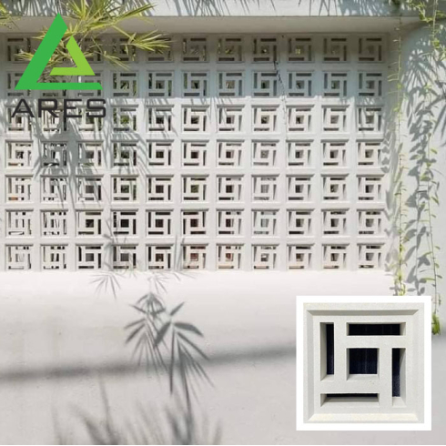 Gạch Bông Gió Trắng 19x19 - ACB 07 - Chữ vạn